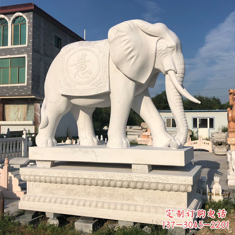 湖北佛教石雕大象