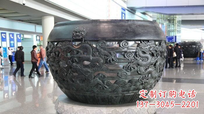 湖北建筑与自然的和谐景观水缸雕塑