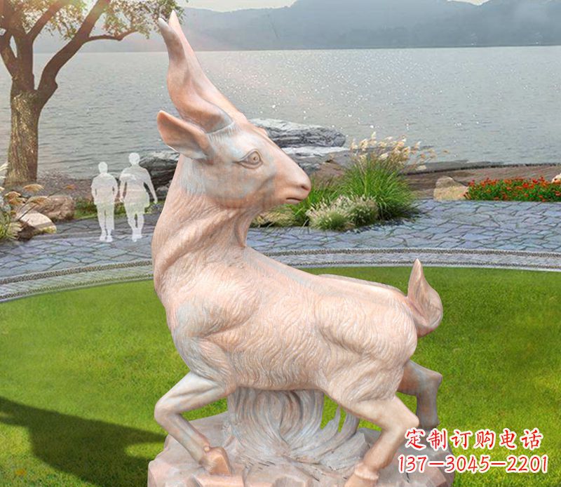 湖北福禄寿羊石雕