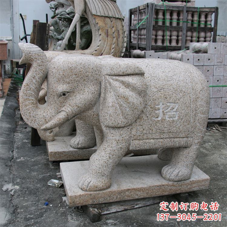 湖北唯美大象雕塑