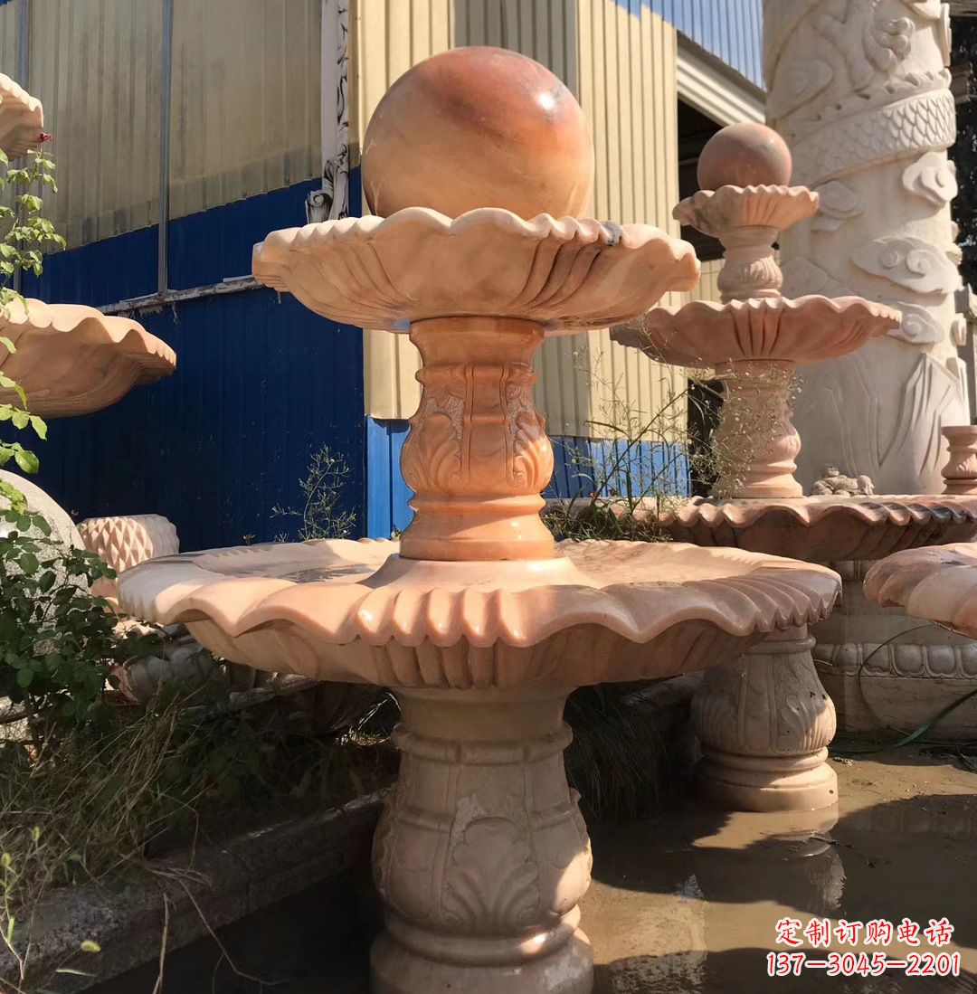 湖北各类石雕风水球