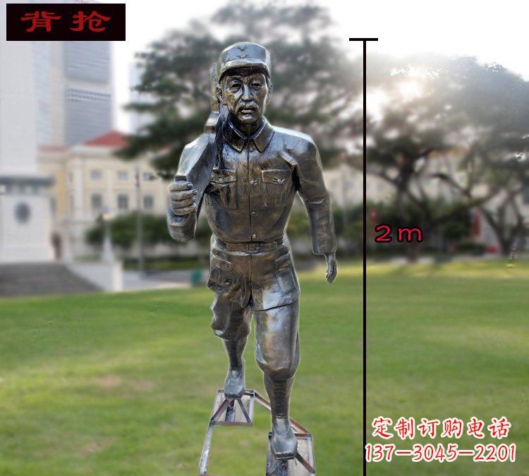 湖北中领雕塑英勇勇士铜雕