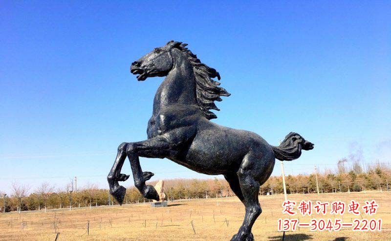 湖北精美铜雕奔马动物雕塑