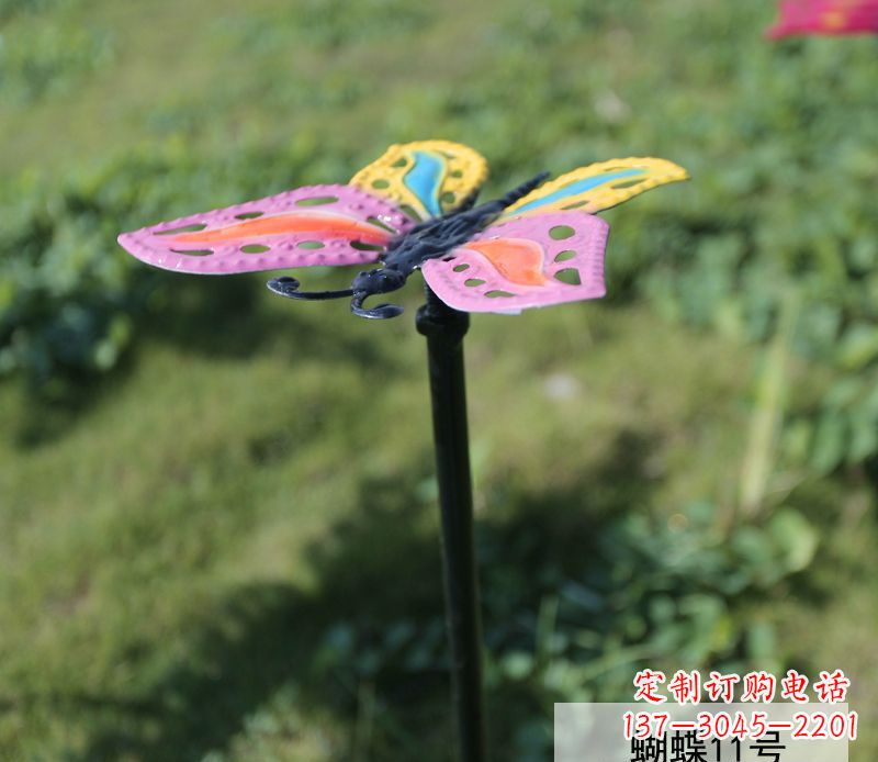 湖北个性化不锈钢彩色蝴蝶雕塑