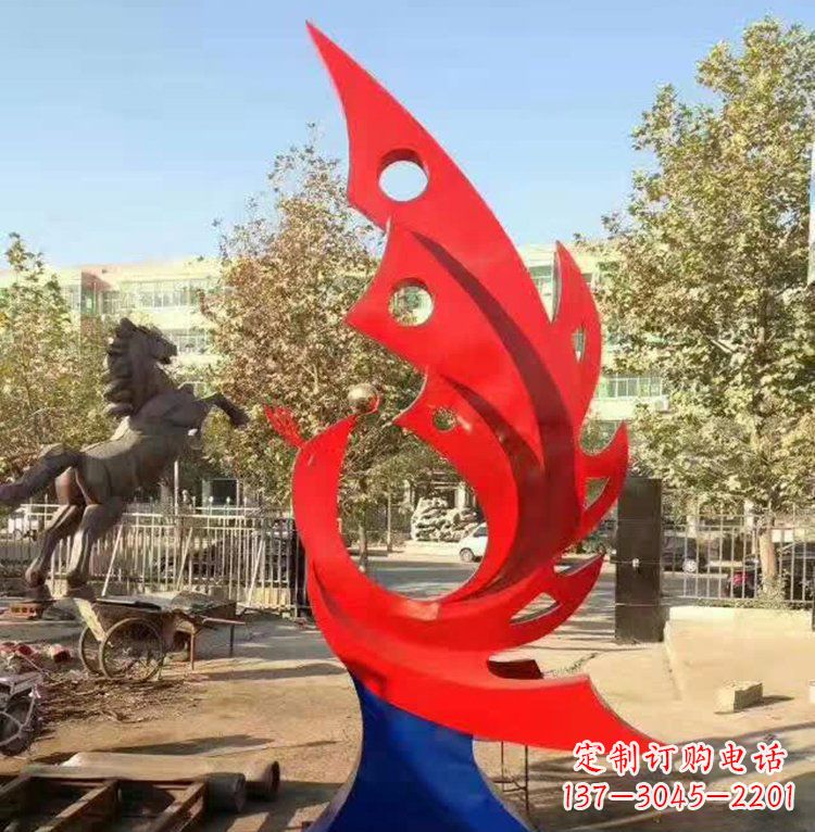 湖北艺术精美的不锈钢凤凰雕塑