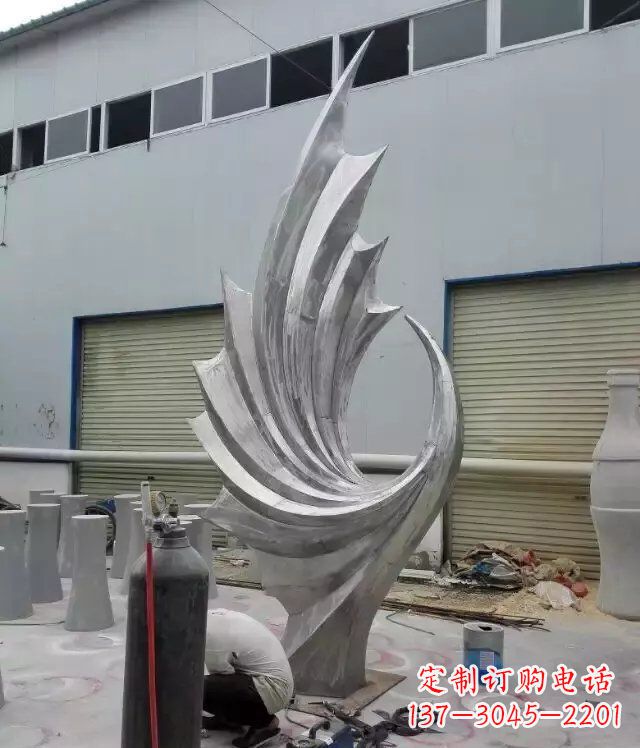 湖北 不锈钢凤凰抽象雕塑