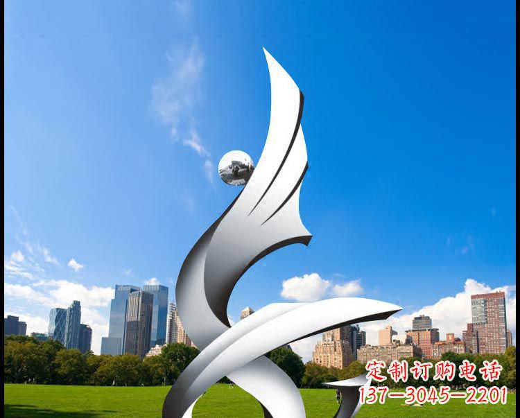湖北优雅贵族不锈钢凤凰雕塑
