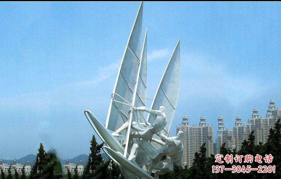 湖北不锈钢帆船比赛雕塑