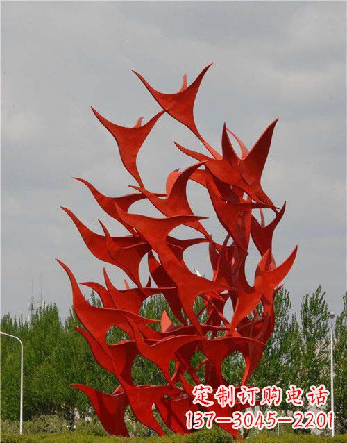 湖北不锈钢天鹅雕塑,唤醒公园景观