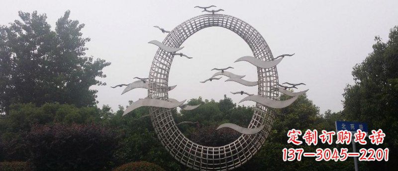湖北抒情海鸥雕塑
