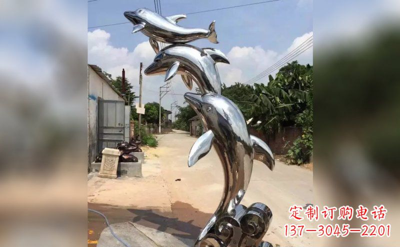 湖北产品名称优雅海豚雕塑