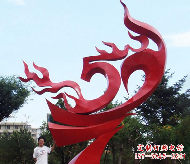 湖北梦幻飘带景观雕塑