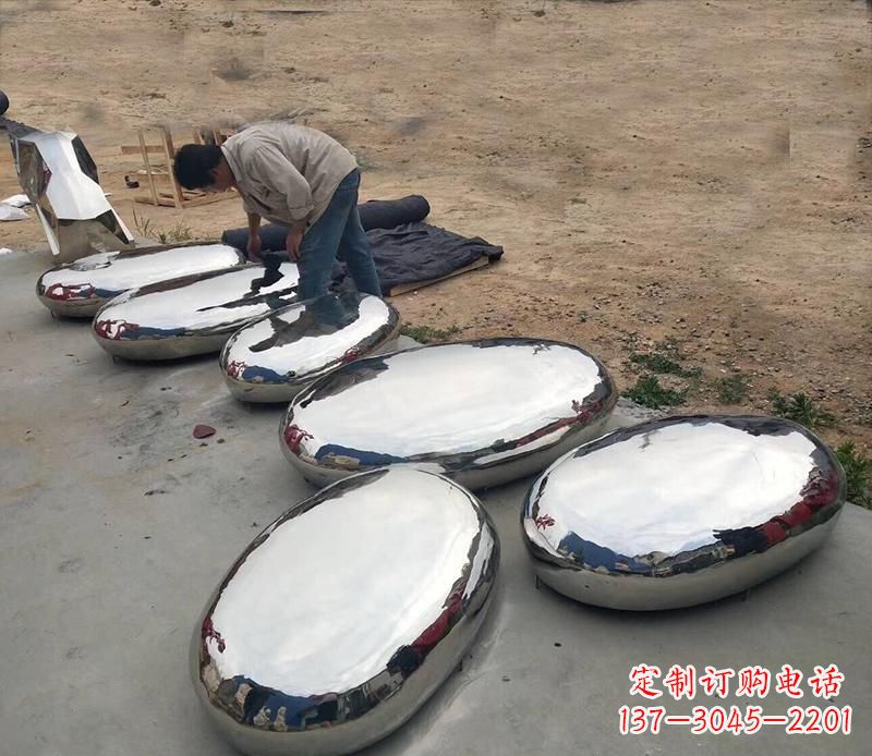 湖北中领雕塑水滴形艺术雕塑