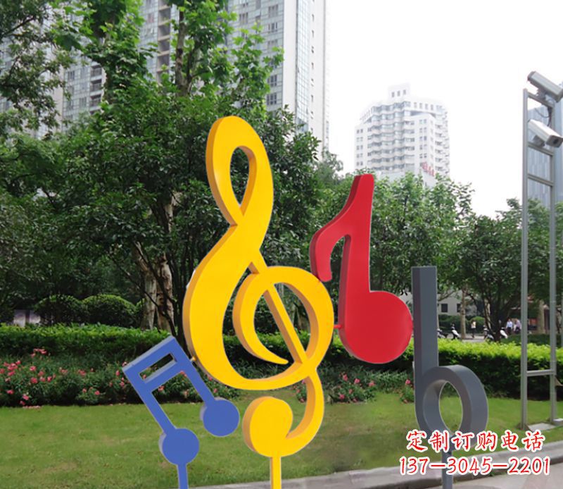 湖北不锈钢音符雕塑-引领您的心情旋律