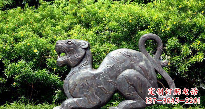 湖北华丽雕塑,大型老虎铜雕