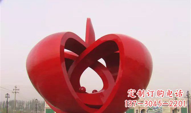 湖北果实不锈钢雕塑