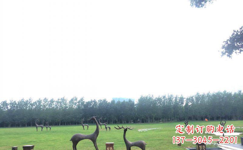湖北定制铜动物雕塑 – 小鹿