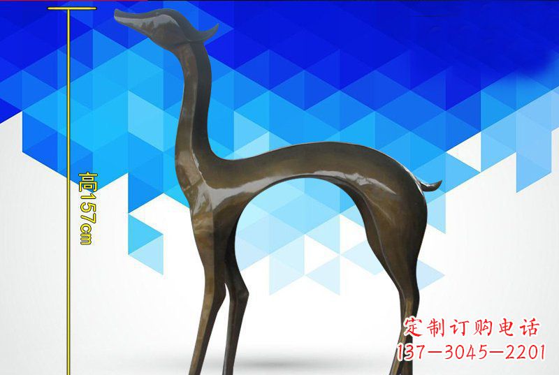 湖北铜质雕刻小鹿雕