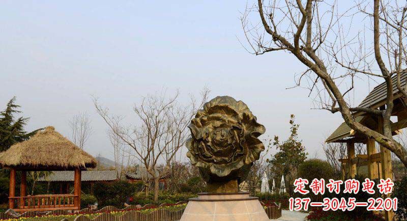 湖北公园大白菜景观铜雕