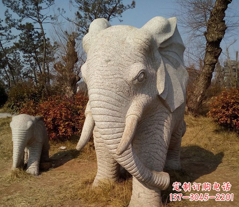 湖北精美大象雕塑
