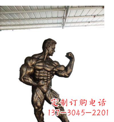 湖北优质铜制大力士雕塑