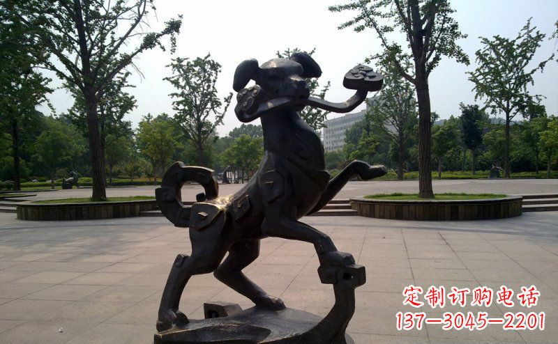 湖北中领雕塑狗动物铜雕