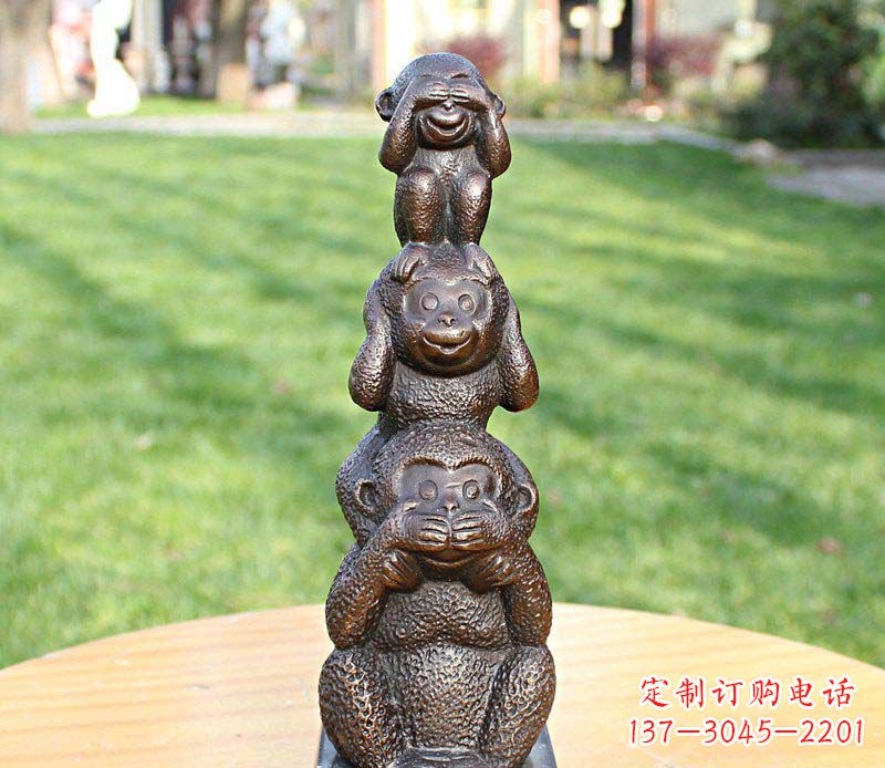 湖北高品质铜雕罗汉叠罗汉塑像