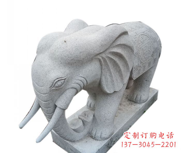 湖北精美绝伦的大象大理石雕塑