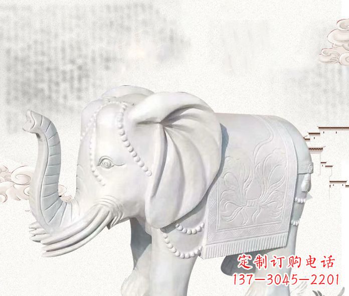 湖北大象雕塑——十分优雅的艺术品