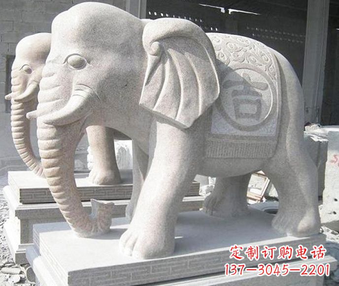 湖北公园环境装饰——经典吉祥大象雕塑