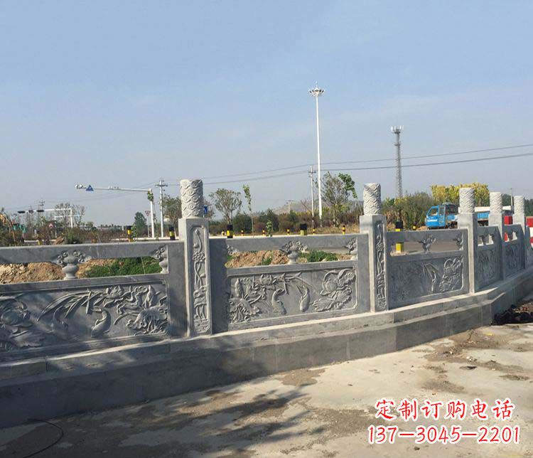 湖北风格各异的精美公园仿古石栏板雕塑