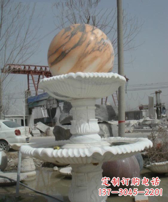 湖北公园风水球石雕