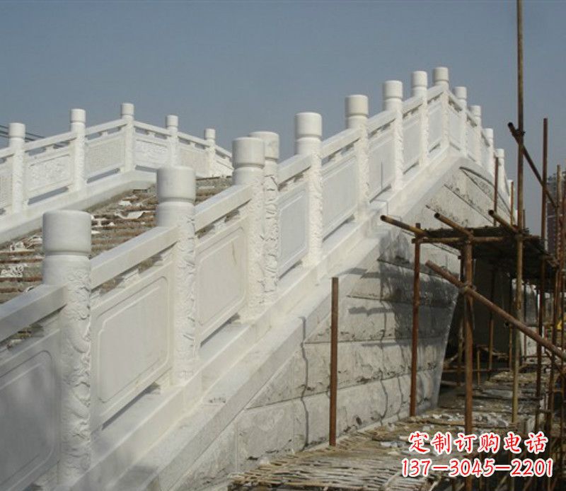 湖北公园汉白玉栏板景观石雕