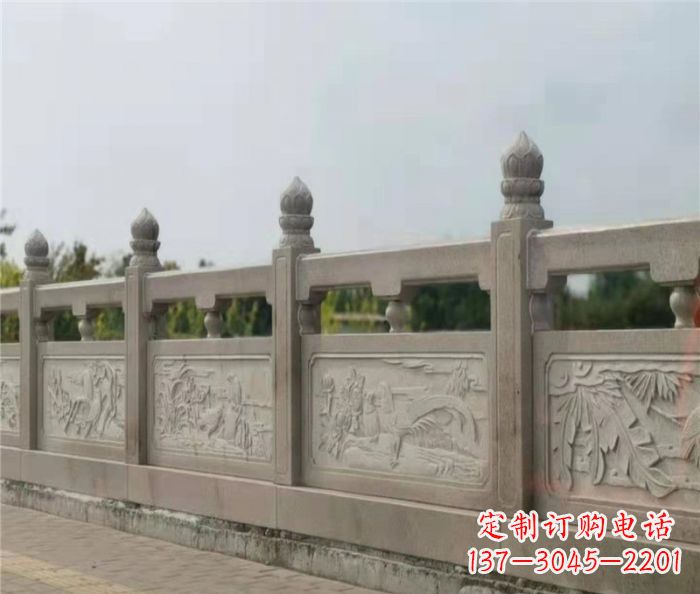 湖北泰山大理石浮雕栏板雕塑