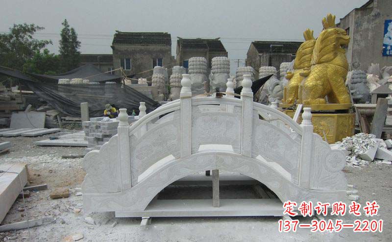 湖北精美的大理石拱桥雕塑