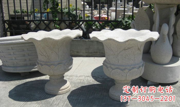 湖北大理石花盆雕塑