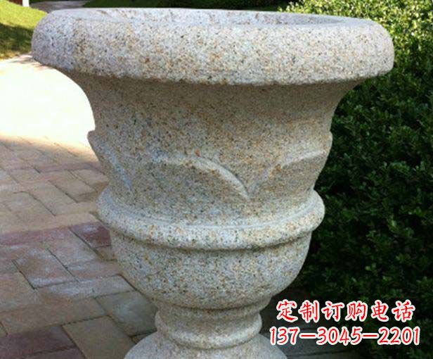 湖北大理石花盆石雕,为您的景观添色彩