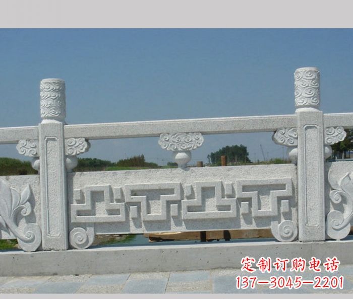 湖北公园景观大理石栏板雕塑
