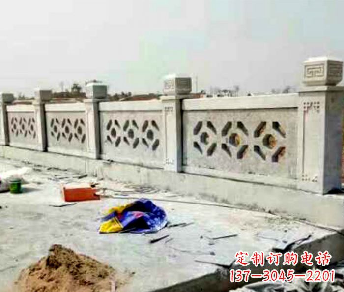 湖北公园大理石栏板石雕