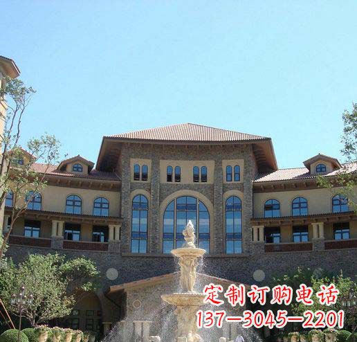 湖北定制欧式古典喷泉大理石雕塑