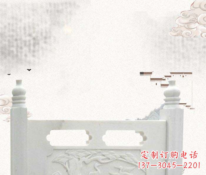 湖北中领雕塑汉白玉石栏板雕塑