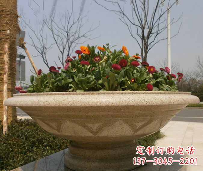 湖北中领雕塑花盆石雕