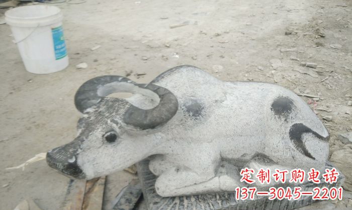 湖北公园景观孺子牛石雕