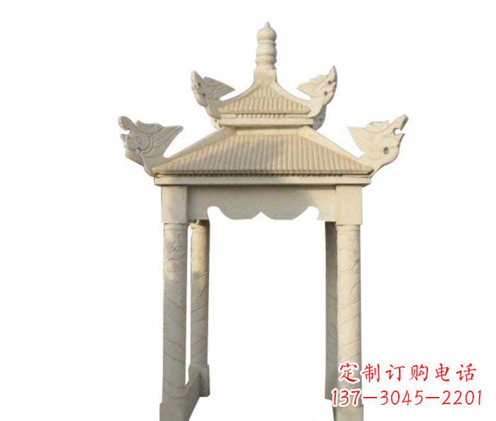 湖北高品质园林石雕凉亭