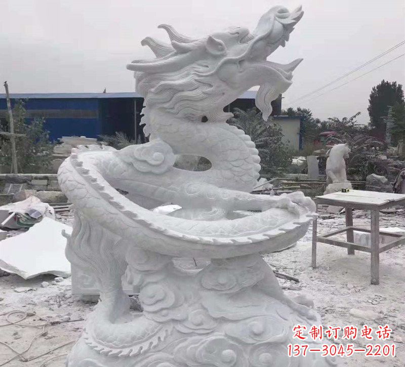 湖北精美盘龙石雕塑