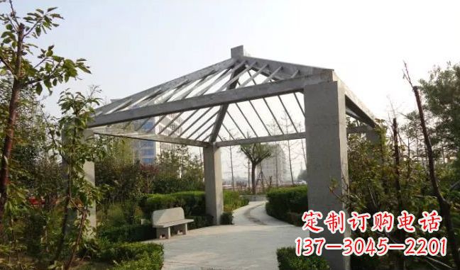 湖北精美不锈钢凉亭雕塑