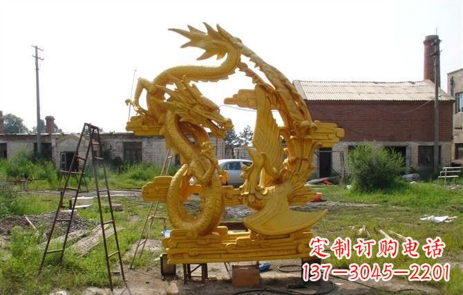 湖北产品名称“象征吉祥,唤醒美好——中领雕塑铜雕龙凤呈祥”