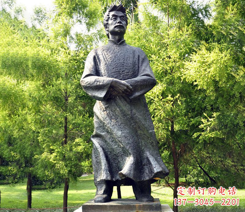 湖北精美鲁迅名人雕塑