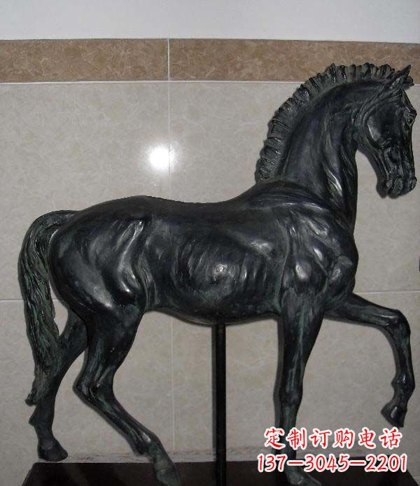 湖北马动物铜雕景观雕塑