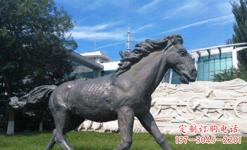 湖北马动物铜雕塑